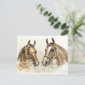 Twee paarden uit "Studies in Animal Painting" Briefkaart (Staand voorkant)