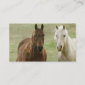 Twee paarden visitekaartje (Achterkant)