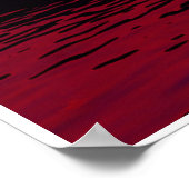 Twee paarden voor zonsondergang poster (Hoek)