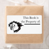 Twee paardenkoppen Etiket (Insitu)