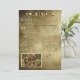 Twee paardjes voor die Boerderij- of plattelandsge Kaart