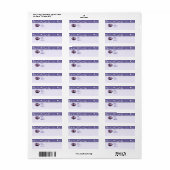 Twee Paarse Asters sparen de Datum Etiket (Full Sheet)