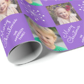 Twee Paarse feestdagen voor foto's Cadeaupapier (Rol Hoek)