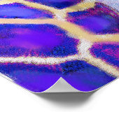 Twee Paarse Giraffes Poster (Hoek)