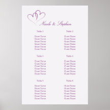 Twee Paarse harten met elkaar verbonden zitplaatse