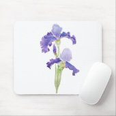 twee paarse inkt en waterverf muismat (Met muis)