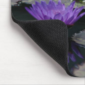 Twee Paarse Lotus Waterlilies Muismat (Hoek)