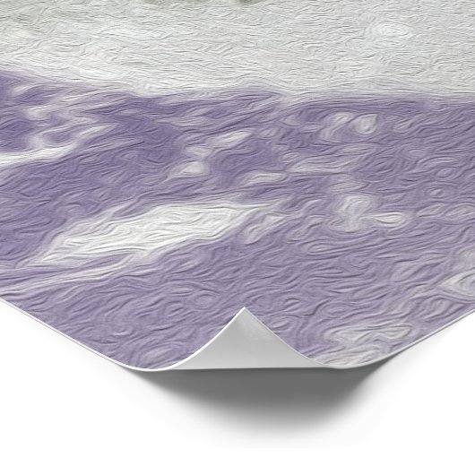 Twee paarse paniekjes poster (Hoek)