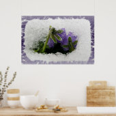 Twee paarse paniekjes poster (Keuken)