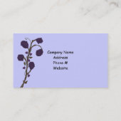 Twee Paarse toonaangevende Rozen Visitekaartje (Achterkant)