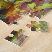 Twee paarse waterlotus legpuzzel (Zijkant)
