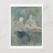 Twee Paasantia in de tabel, c.1874 (m/c op papier) Briefkaart (Voorkant)