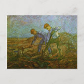 Twee pachters die graven, Van Gogh Fine Art Briefkaart (Voorkant)