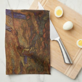 Twee pachters graven door Vincent van Gogh Theedoek (Quarter Fold)