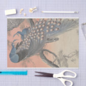 Twee pacocks op de boomtak van Ohara Koson Tissuepapier (Craft)