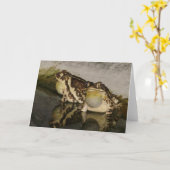 Twee Padden die Kuikens Notecard zoeken Kaart (Gele Bloem)