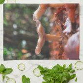 Twee paddenstoelen theedoek (Gevouwen)