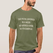 TWEE PADEN GESPLITST -Groen  T-shirt (Voorkant)