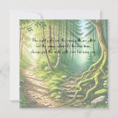 Twee paden & prijsopgave notitiekaartje (Voorkant)