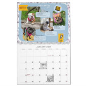 Twee pagina LargeCalendar, wit Kalender (Jan 2026)