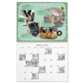 Twee pagina LargeCalendar, wit Kalender (Mar 2026)