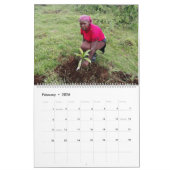 Twee pagina LargeCalendar, wit Kalender (Feb 2026)