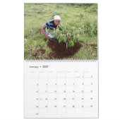 Twee pagina LargeCalendar, wit Kalender (Jan 2027)