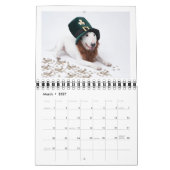 Twee pagina MediumCalendar, Wit Kalender (Mar 2027)