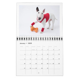 Twee pagina MediumCalendar, Wit Kalender