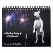 Twee pagina MediumCalendar, Wit Kalender (Hoes)