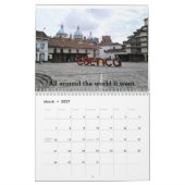 Twee pagina MediumCalendar, Wit Kalender (Mar 2027)
