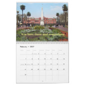 Twee pagina MediumCalendar, Wit Kalender (Feb 2027)