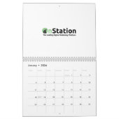 Twee pagina MediumCalendar, Wit Kalender (Jan 2026)