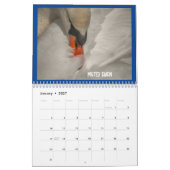 Twee pagina MediumCalendar, Wit Kalender (Jan 2027)