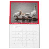 Twee pagina MediumCalendar, Wit Kalender (Feb 2027)