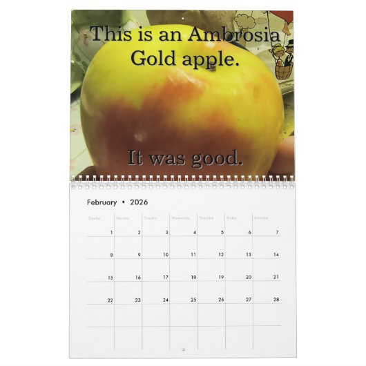 Twee pagina MediumCalendar, Wit Kalender (Feb 2026)