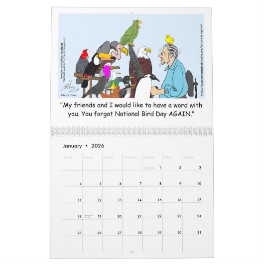 Twee pagina MediumCalendar, Wit Kalender (Jan 2026)