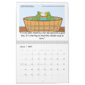 Twee pagina MediumCalendar, Wit Kalender (Mar 2027)