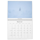 Twee pagina MediumCalendar, Wit Kalender (Mar 2027)