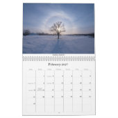 Twee pagina MediumCalendar, Wit Kalender (Feb 2027)