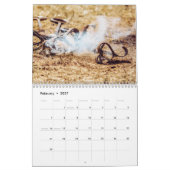 Twee pagina MediumCalendar, Wit Kalender (Feb 2027)