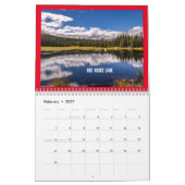 Twee pagina MediumCalendar, Wit Kalender (Feb 2027)