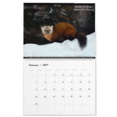 Twee pagina MediumCalendar, Wit Kalender (Feb 2027)