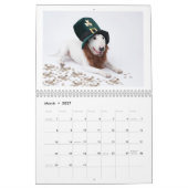 Twee pagina MediumCalendar, Wit Kalender (Mar 2027)