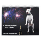 Twee pagina MediumCalendar, Wit Kalender (Hoes)