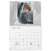 Twee pagina MediumCalendar, Wit Kalender (Jan 2027)