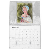 Twee pagina MediumCalendar, Wit Kalender (Mar 2027)