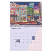 Twee pagina MediumCalendar, Wit Kalender (Feb 2027)