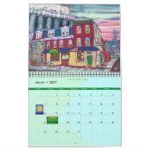 Twee pagina MediumCalendar, Wit Kalender (Mar 2027)