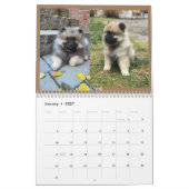 Twee pagina MediumCalendar, Wit Kalender (Jan 2027)